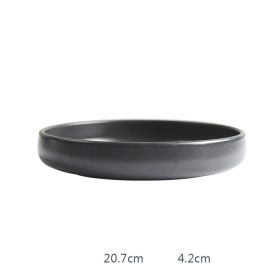 Ceramic Rice Household Tableware Bowl (Option: Shallow platter)