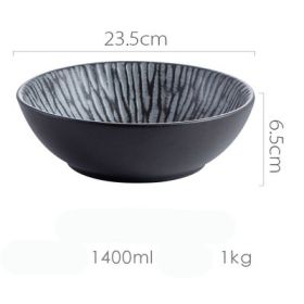 New Large Ceramic Large Pot Soup Bowl For Household Use (Option: 23.5cm soup bowl)