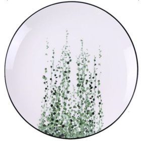 Green Plant Ceramic Plate Cartoon Fruit Plate (Option: Lovers Tears)