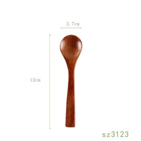 Solid Wood Spoon Japanese Honey Spoon (Option: 10 Style)