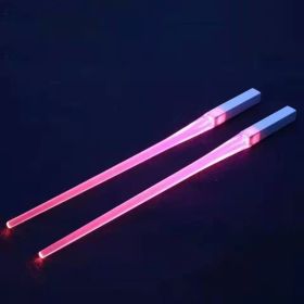 LED Light-emitting Chopsticks Light Stick Toys (Option: Pink-3pair)