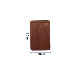 Wooden Steak Wooden Plate Pizza Board Western Food (Option: With sauce trough-30x30x2)