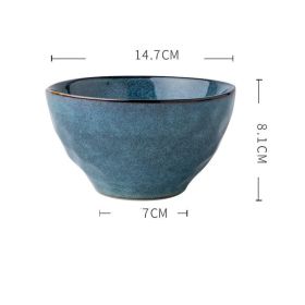 Special Kiln Change Ceramic Bowl And Plate Combination (Option: 5.5inch bowl)