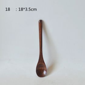 Small Customized Lettering Japanese Children Wooden Soup Spoon (Option: 18Style)