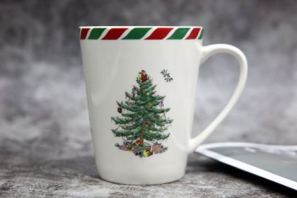 Christmas Tree Tableware European-style Small Luxury Household Ceramic Plate Western Dinner Plate (Option: Green Christmas Tree Mug)