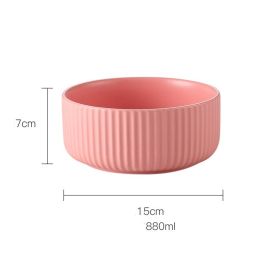 Home Creative Ceramic Oven Baking Bowls (Option: Pink-6inch)