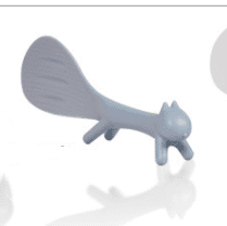 Cute Creative Squirrel Can Stand Non-stick Table Rice Spoon (Option: Grey-21x5.7cm)