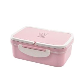 Japanese Tableware Lunch Box Student Multi-layer Sushi (Option: Pink-1000ml)