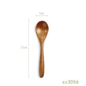 Solid Wood Spoon Japanese Honey Spoon (Option: 7 Style)