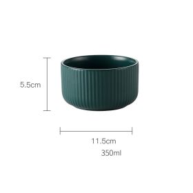 Home Creative Ceramic Oven Baking Bowls (Option: Green-4.5inch)