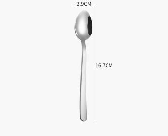 Creative Stainless Steel Fruit Spoon Triangle With Teeth Digging (Option: Oval fruit spoon)