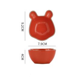 Cute Ceramic Small Dish Dipping Saucer (Option: 3style)