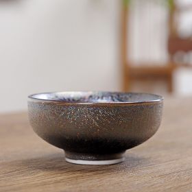 Colorful Black Gold Kiln Variation Tianmu Glazed Ceramic Tea Cup (Option: 9tyle)