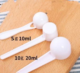 Pet Milk Powder Plastic Spoon Round Bottom (Option: 10g round bottom-Unpackaged)