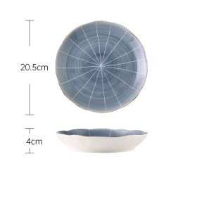 Personality Creative Home Ceramic Dinner Plate (Option: Photo Color-8 inches)