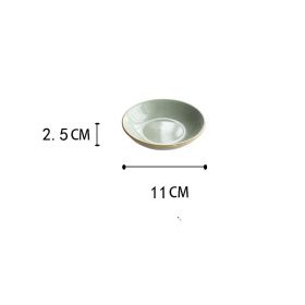 American Vintage Ceramic Household Tableware Plate Saucer Cup (Option: 4inch vinegar dish)