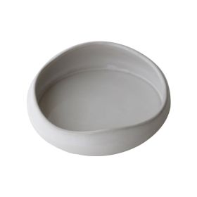 Irregular Design Sense Ceramic Bowl (Option: White-Fruit dish)