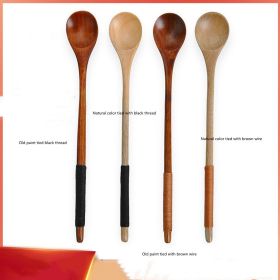 Tie A Long Wooden Spoon For Mixing (Option: Old paint tied with brown wir-20x3cm)