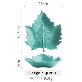 Dessert Table Decoration Candy Plate (Option: Green-Large)