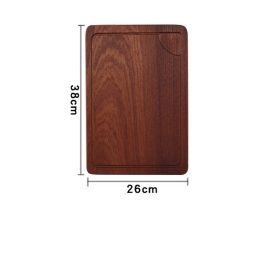 Wooden Steak Wooden Plate Pizza Board Western Food (Option: No sauce slot-38x26x2)