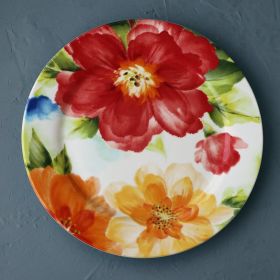 Large Underglaze Color Ceramic Tableware Western Plate (Option: Ink painting)