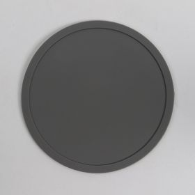 Simple Style Candy Color Silicone 10CM Round Coaster (Color: grey)