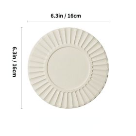 Eco Friendly Silicone Heat Insulation Pad Table Mat (Color: Beige)