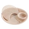 1pc Dumpling Tray; Drain Double-layer Plate With Vinegar Plate; Household Round Plastic Large Dinner Plate; Tray For Dumplings