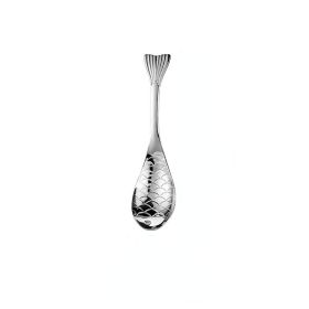 1pc Fish Shape Spoon; Creative Stainless Steel Household Soup Spoon; Teaspoon; Drink Mixing Spoon; Soup Spoon For Home Kitchen Restaurant (Color: Silvery)