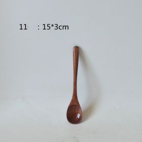 Small Customized Lettering Japanese Children Wooden Soup Spoon (Option: 11 Style)