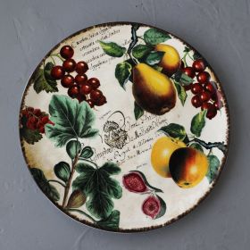 Large Underglaze Color Ceramic Tableware Western Plate (Option: Fruit platter)