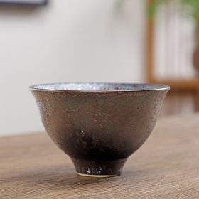 Colorful Black Gold Kiln Variation Tianmu Glazed Ceramic Tea Cup (Option: 3tyle)