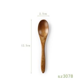 Solid Wood Spoon Japanese Honey Spoon (Option: 2 Style)