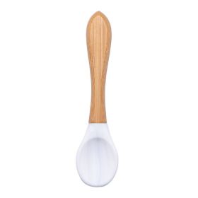 Silicone Baby Food Supplement Tableware Silicone Spoon (Option: Marble color-3.2x14cm)