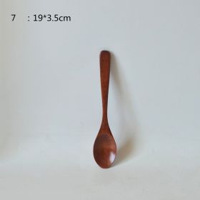 Small Customized Lettering Japanese Children Wooden Soup Spoon (Option: 7 Style)