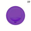 1pc Silicone Drinking Lid; Spill-Proof Cup Lids; Reusable Coffee Mug Lids; Coffee Cup Covers