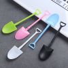 100pcs Disposable Spoon; Plastic Ice Cream Cake Cheese Dessert Spoon; Pudding Shovel Yogurt Spoon