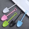 100pcs Disposable Spoon; Plastic Ice Cream Cake Cheese Dessert Spoon; Pudding Shovel Yogurt Spoon