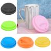 1pc Silicone Drinking Lid; Spill-Proof Cup Lids; Reusable Coffee Mug Lids; Coffee Cup Covers