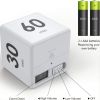 1pc Cube Timer; Gravity Flip Kitchen Timer For Time Management And Countdown Settings 15-20-30-60 Minutes