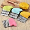 Potato Cutter Stainless Steel Wavy Knife French Fry Chip Cutter