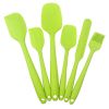 6pcs Silicone Kitchenware Set; Kitchen Supplies; Baking Supplies; Large Scraper; Spatula; Baking Tools; Cake Cream Spatula; Kitchen Tool Set