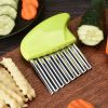 Potato Cutter Stainless Steel Wavy Knife French Fry Chip Cutter