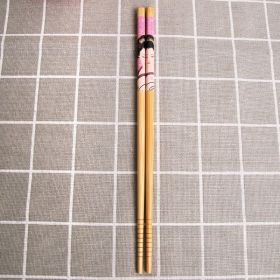 Lady Printed Bamboo Chopsticks (Option: Color5-10pairs)