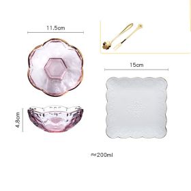 Phnom Penh Cute Girl Japanese Style Net Celebrity Transparent Tableware (Option: Style4)