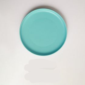 Creative Ceramic Plate Vegetable Plate Household Simple Net Red (Option: Sky Blue-Medium8 inches)