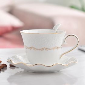 Home Simple Bone China Ceramic Coffee Cup (Option: A)