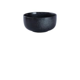 Household Ceramic Tableware Creative Soup Bowl Large (Option: Bright black-8inch)