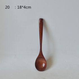 Small Customized Lettering Japanese Children Wooden Soup Spoon (Option: 20Style)