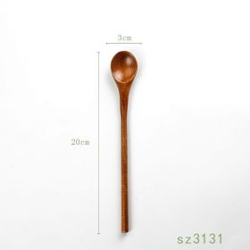 Solid Wood Spoon Japanese Honey Spoon (Option: 14 Style)